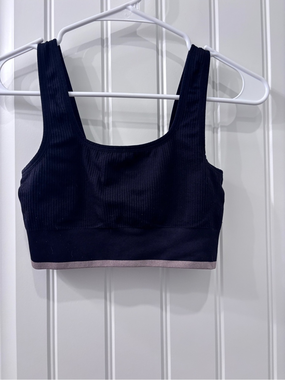 Harper Wilde Black Ribbed Tank with Scoop Neck